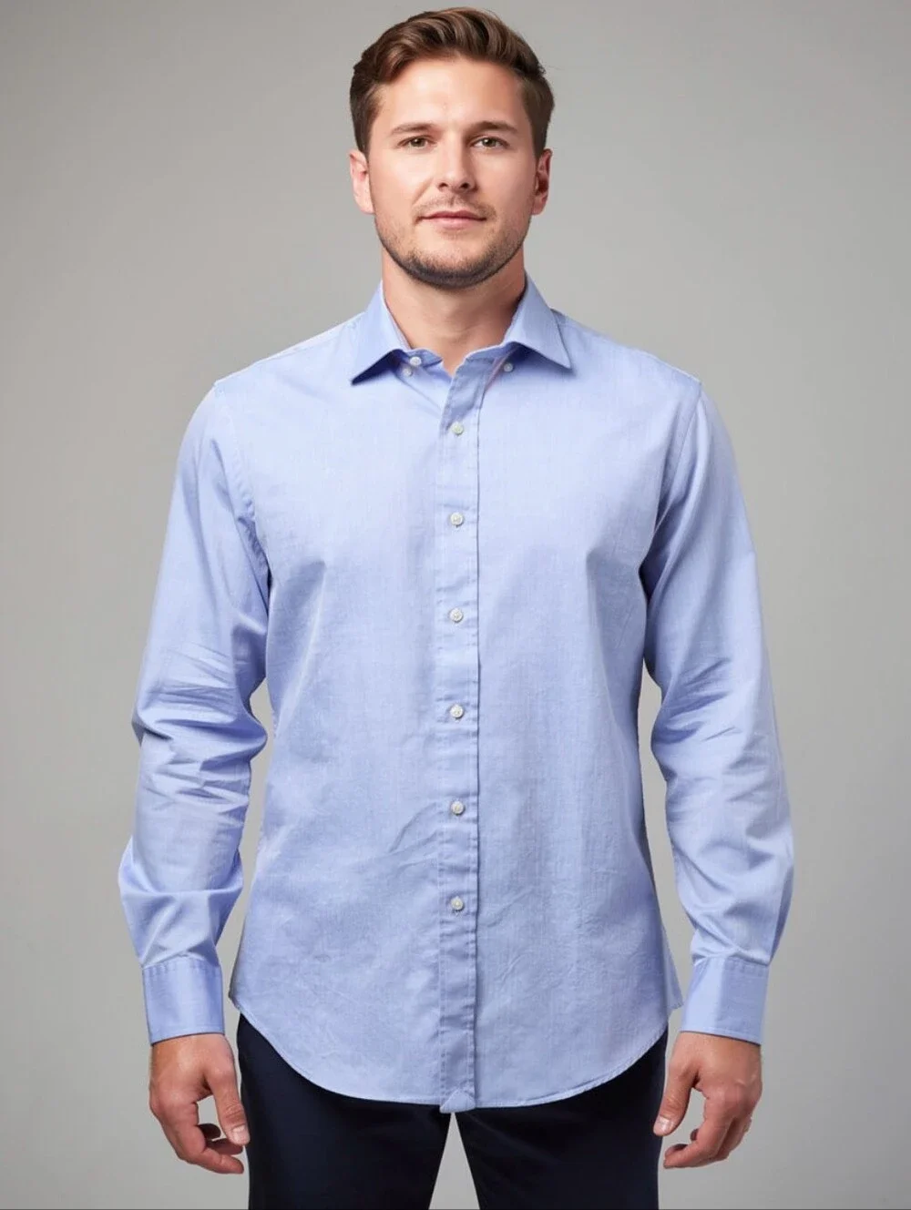 'POLO' Ralph Lauren blue Regent Classic fit dress shirt, long sleeve, 16 x 34/35